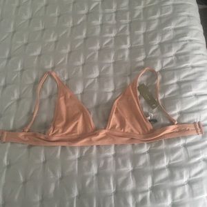 J Crew Deep V French bikini top